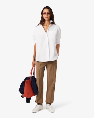 Camisa De Poplin Oversized