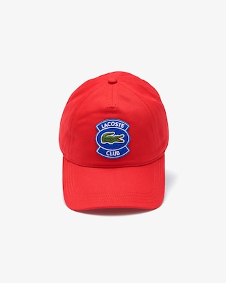 Bon&eacute; masculino em algod&atilde;o com emblema