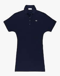 Vestido Polo de Piqué con Mangas Murciélago