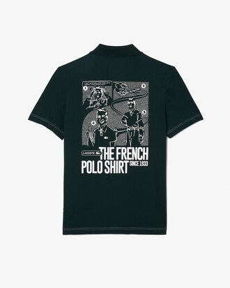 Camisa Polo Lacoste Movement com Estampa e Caimento Regular