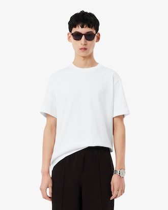Camiseta em malha estampada
