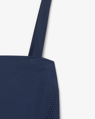 Vestido Largo Plisado Con Tiras