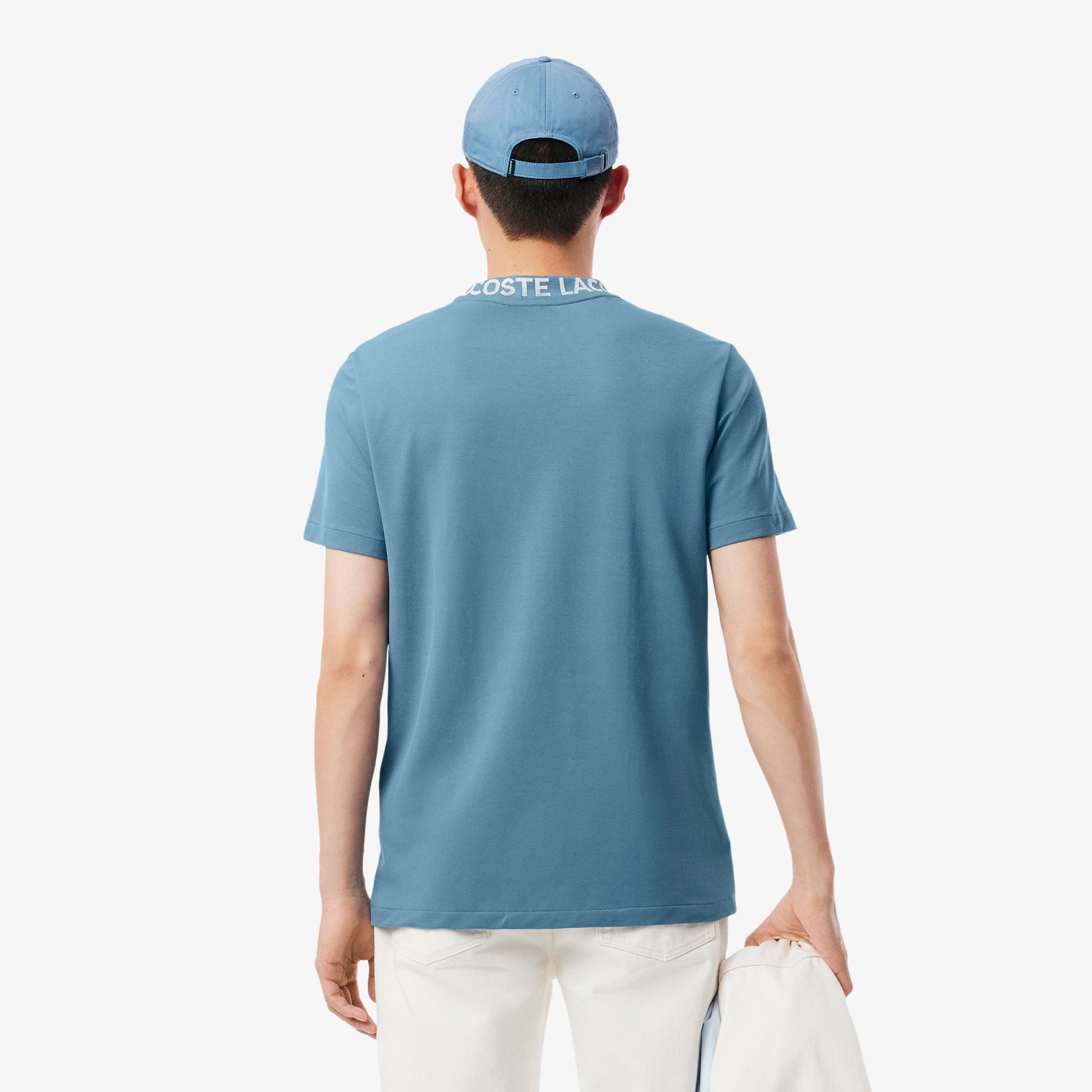Camiseta Lacoste Masculina em Piqué com Marca em Jacquard