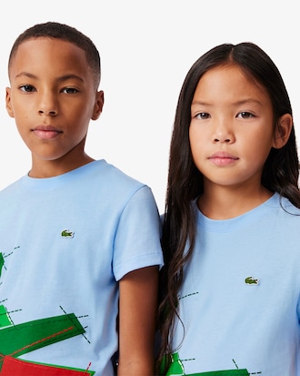 Remera De Algodón Con Estampa De Cocodrilo