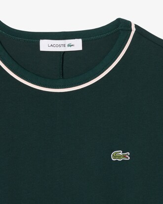 Vestido Camiseta em Jersey com Detalhe de Acabamento