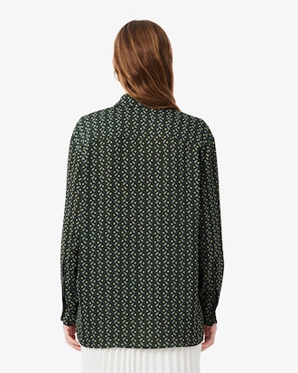 Camisa oversize de estampado fluido