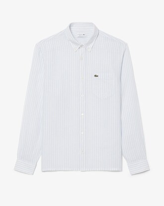 Camisa Regular Fit Listrada em Linho