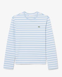 Remera de manga larga de punto jersey de rayas