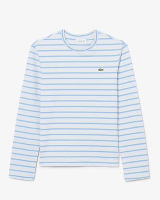 Remera de manga larga de punto jersey de rayas