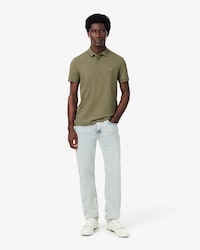Cal&ccedil;a Jeans Slim Fit Indigo com 5 Bolsos