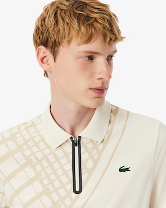 Polo Tenis Ultra-Dry Estampado Slim Fit 