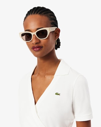 Stretch Mini Piqu&eacute; Wrap Polo Shirt