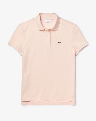 Polo feminina Lacoste regular fit em Petit Piqu&eacute; de algod&atilde;o macio