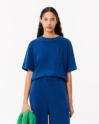 Camiseta de Algod&atilde;o com Efeito Lavado Oversized