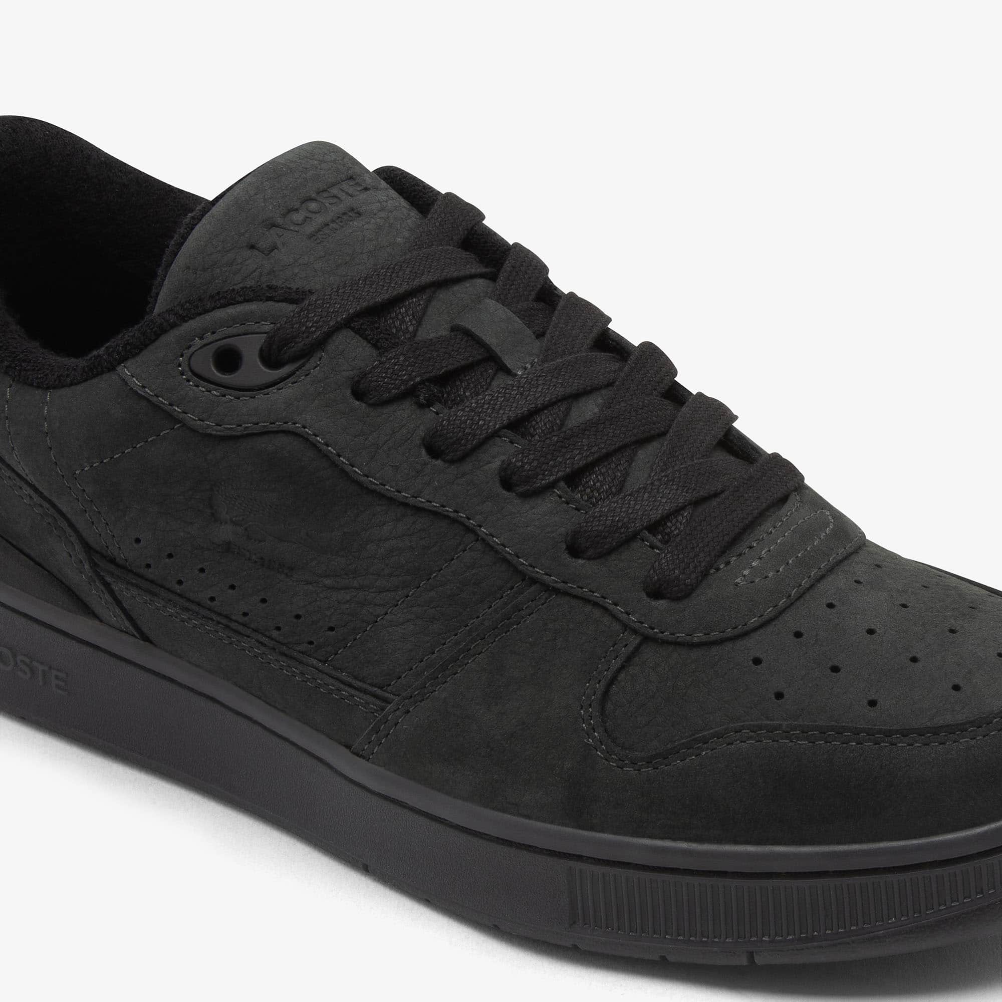 Tênis em Couro Nobuck Lacoste T-Clip Set Masculino