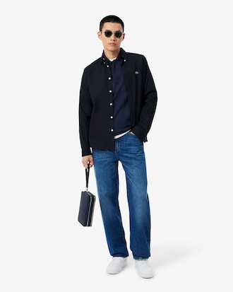 Polo com Estampa em Relevo &ndash; Classic Fit