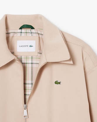 Jaqueta de Gabardine Stretch de Colarinho Duplo
