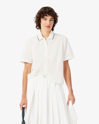 Camisa oversize efecto petit piqu&eacute;