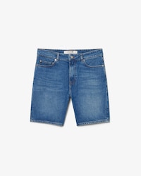 Bermuda em Denim com Ajuste Reto