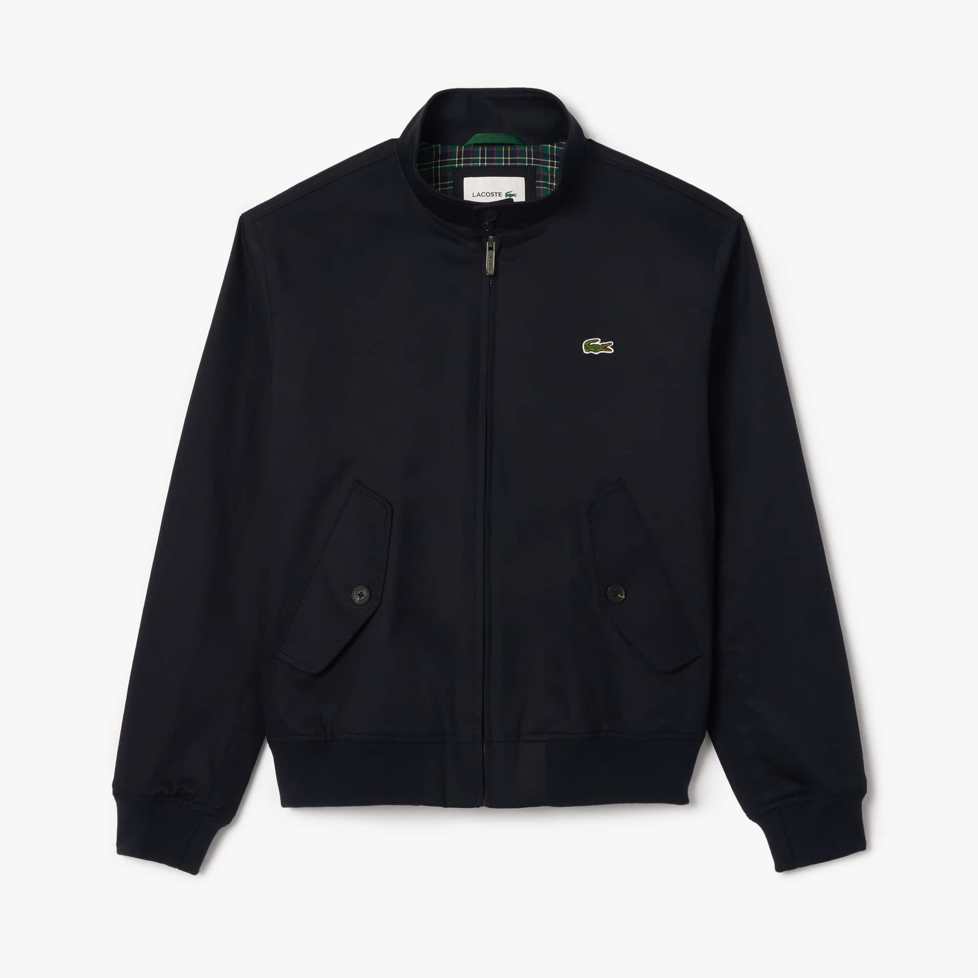 ココ‼️Lacoste ブラック ブルゾン Jaqueta Impermeável Masculina Harrington Lacoste de Sarja