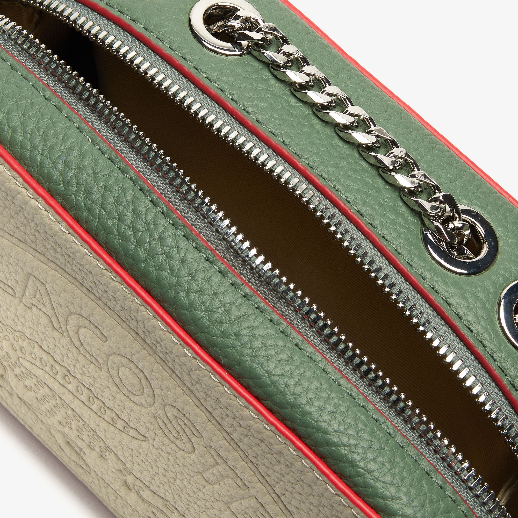 Bandolera De Mujer Croco Crew En Cuero Tricolor Con Cierre | LACOSTE