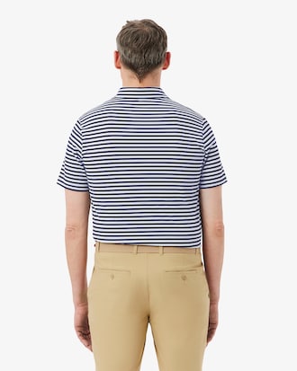 Regular Fit Ultra Dry Striped Golf Polo Shirt