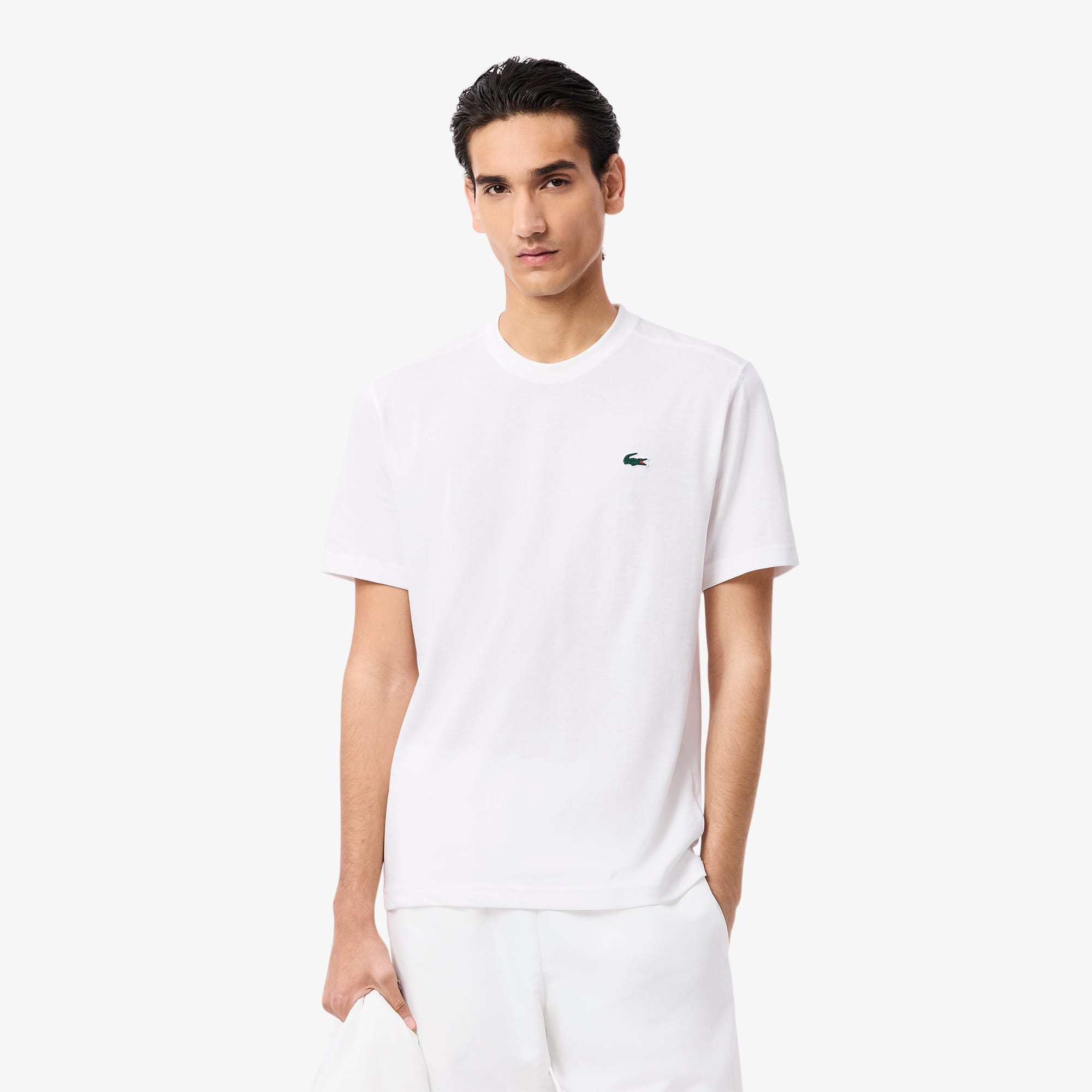メンズ ラコステ スポーツ シャツ ultra dry Camiseta de Algodão Masculina Esportiva Ultra Dry Lacoste