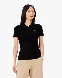 Polo Slim Fit L.12.D em Algod&atilde;o Canelado