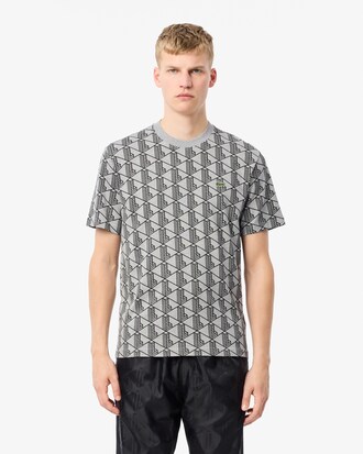 Camiseta de Algodão com Monograma