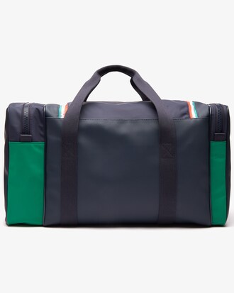 Bolsa esportiva masculina Roland Garros em n&aacute;ilon bicolor com z&iacute;per