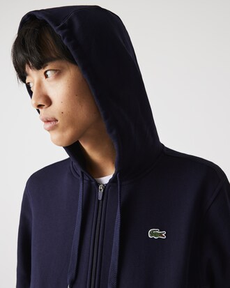 Moletom com Ziper e Capuz Sport Lacoste