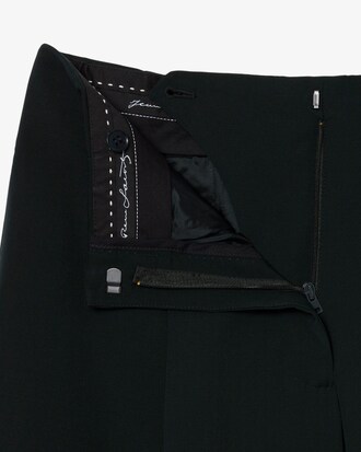 Pantal&oacute;n de Lana Mixta de Corte Amplio de Pasarela