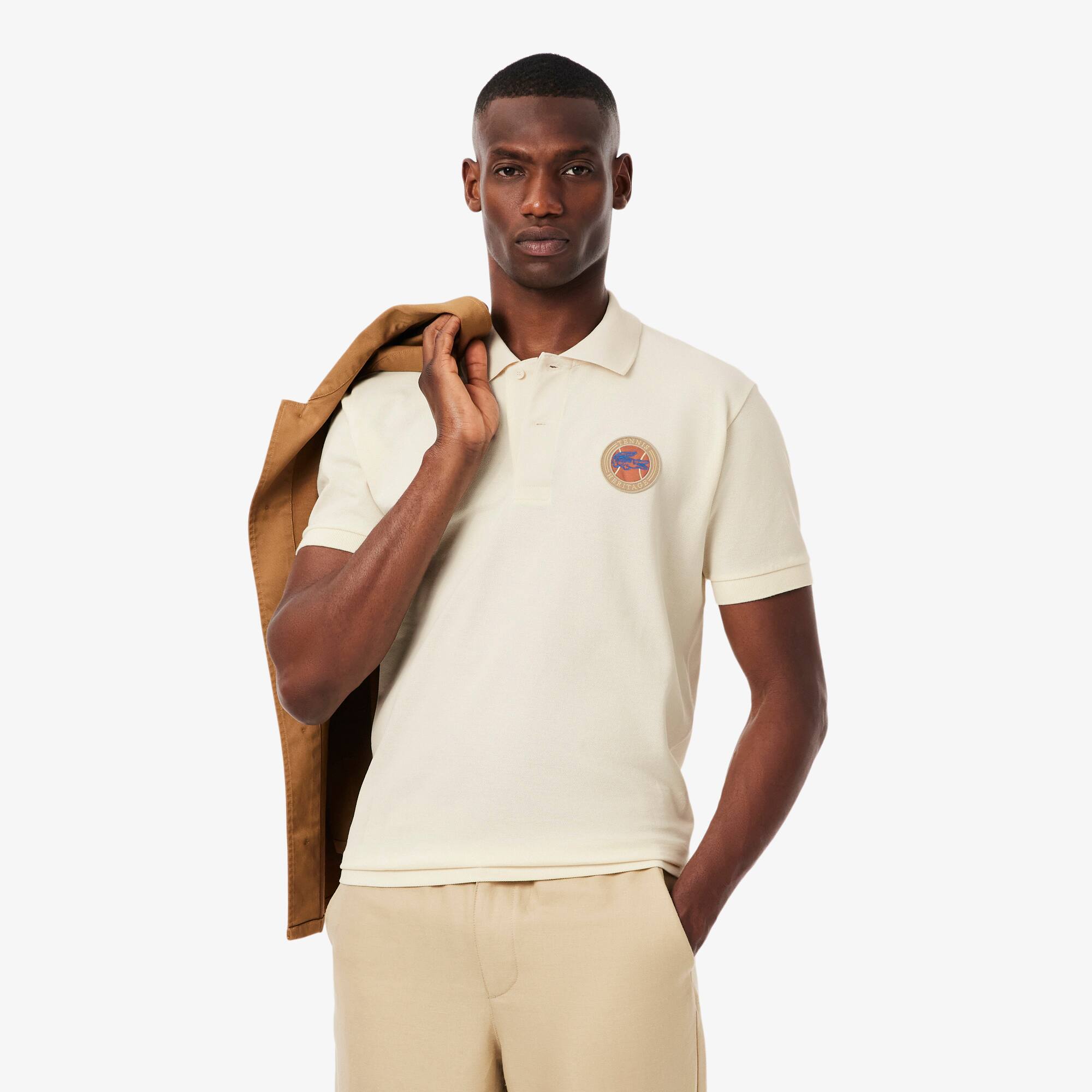 Camiseta Gola Polo Lacoste Mini-Piqué com Caimento Clássico