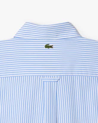 Camisa listrada com logo contrastante