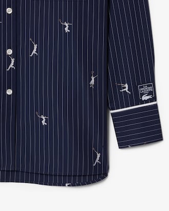 Camisa Oversized com Motivos Jacquard