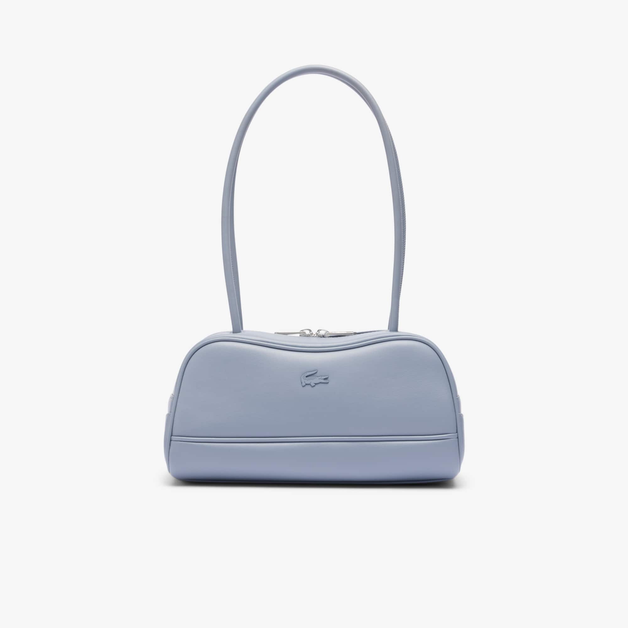 Bolsa de Ombro Lora em Couro com Bolso Interno Lacoste