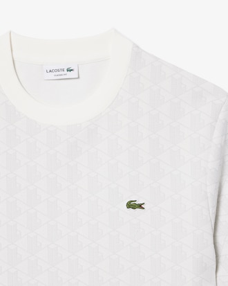 Camiseta Jacquard com Monograma