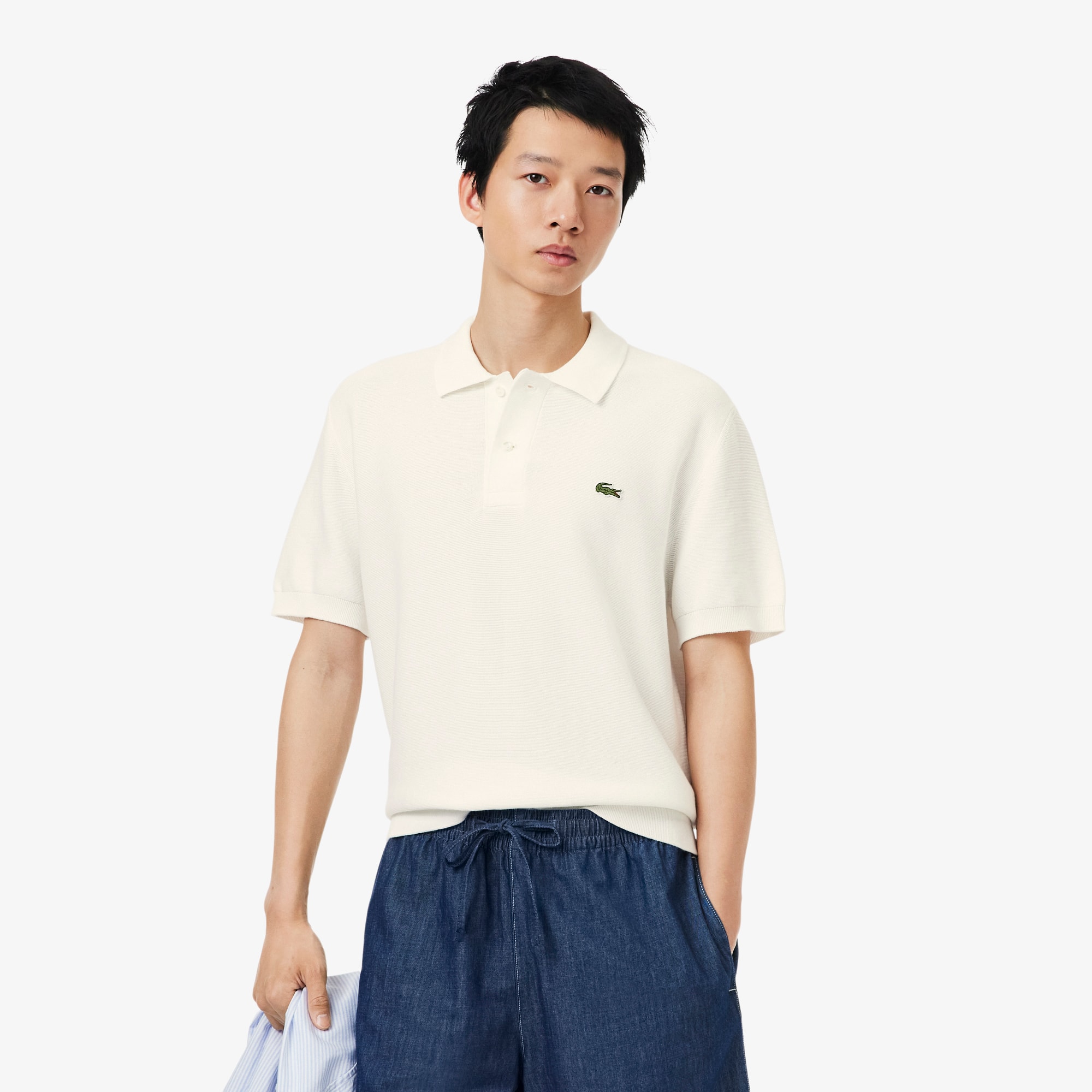 Camisa de Malha Lacoste Masculina Polo Clássica Confortável
