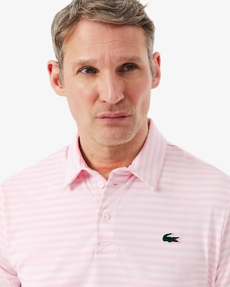 Polo Golf Modelagem reta Ultra Dry Listrada