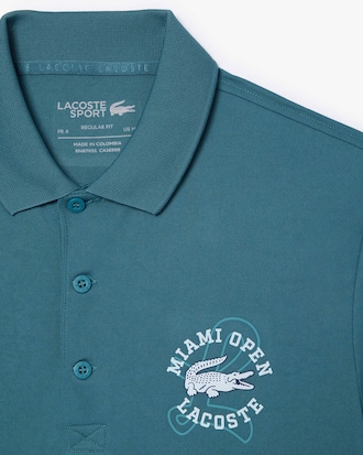 Camisa Polo Esportiva Edi&ccedil;&atilde;o Miami Open Ultra-Dry Prote&ccedil;&atilde;o UV50 em Piquet