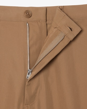 Pantalones de sarga plisada de corte oversized
