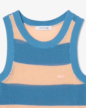 Vestido de Algod&atilde;o Listrado