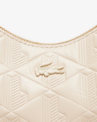 Bolsa Maheki em Couro embossed Estilo Half Moon