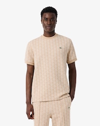 Camiseta Jacquard com Monograma