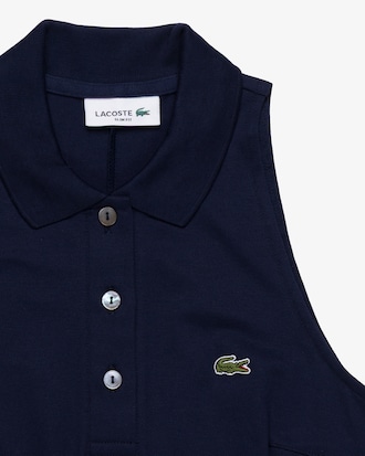 Vestido polo sin mangas de piqu&eacute;