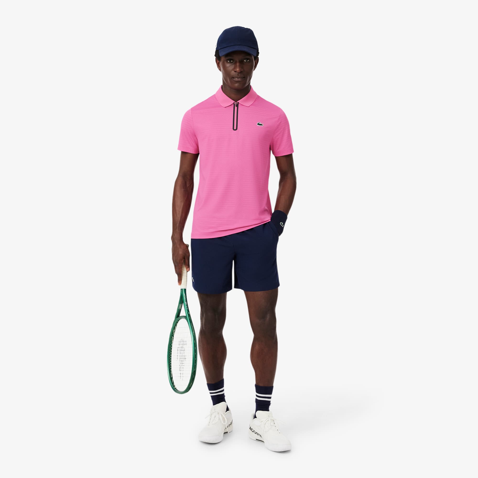 Polo Tennis Ultra Dry Stretch com Jacquard - Lacoste - Novidades