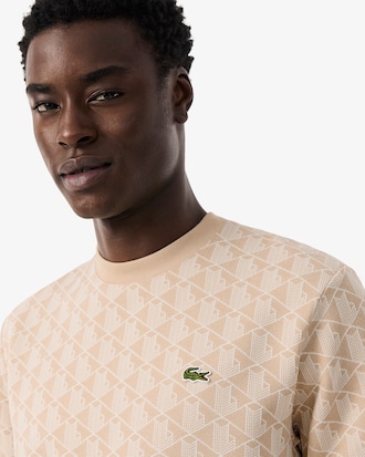 Remera de jacquard con monograma