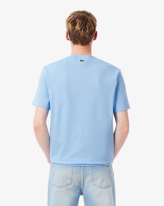 Camiseta de Algod&atilde;o com Estampa de Quadra de T&ecirc;nis