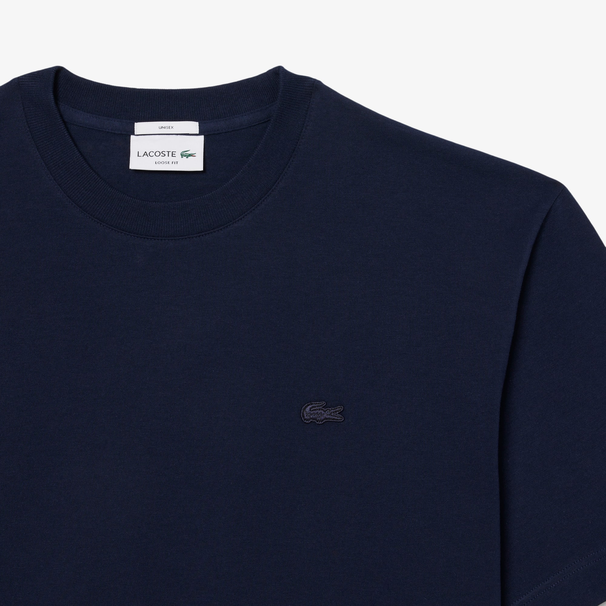 カットソー Camiseta Oversized Lacoste de Malha Pesada Unissex