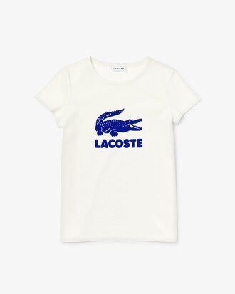 Camiseta infantil em algod&atilde;o com estampa de logo